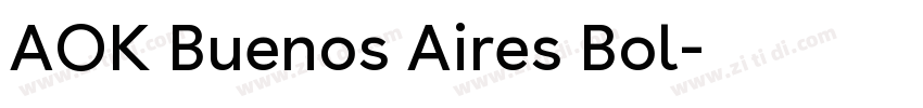 AOK Buenos Aires Bol字体转换
